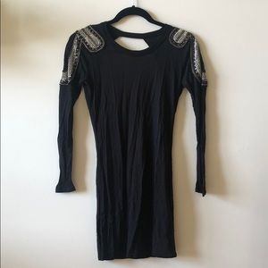 Torn by Ronny Kobo Studded Backless LS Top / Dress